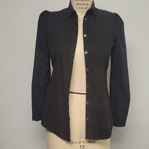 Burberry Black Button Down